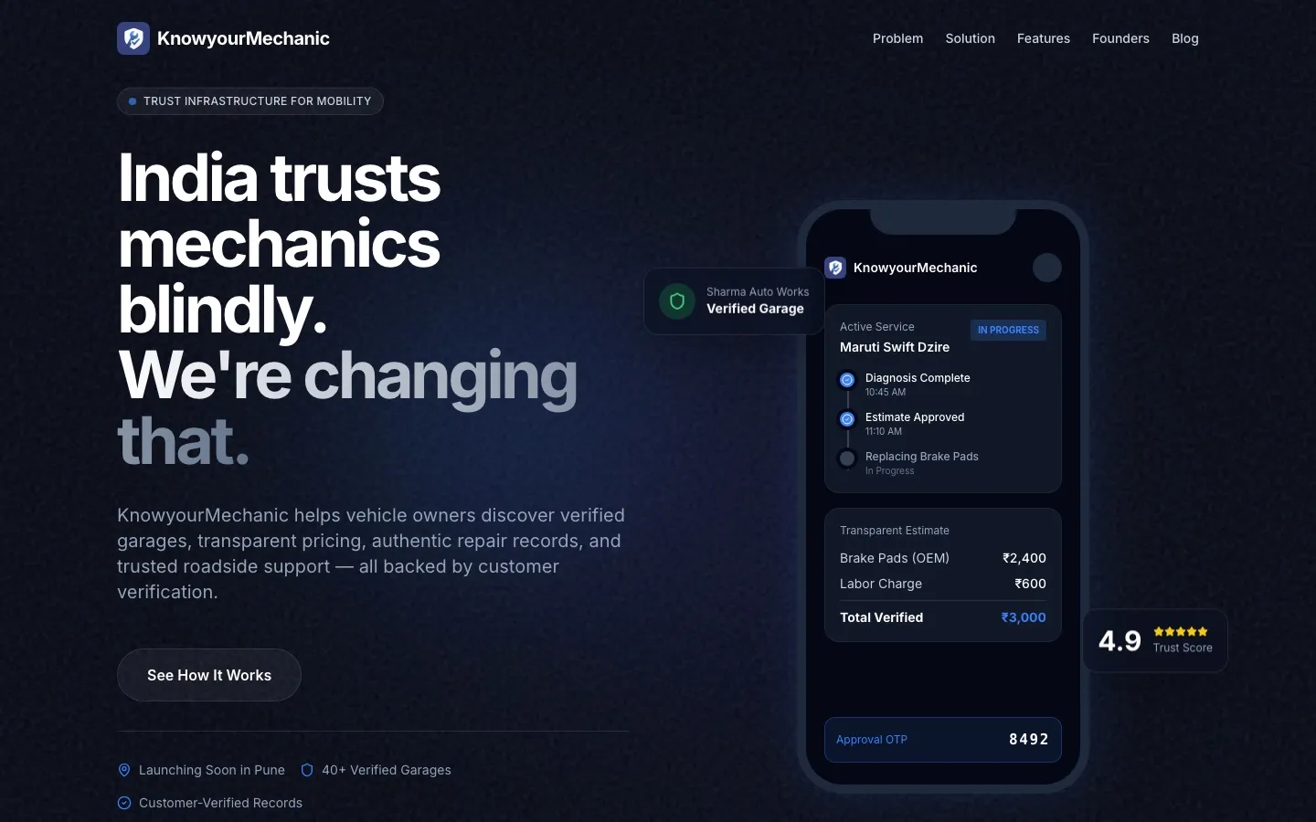 KnowyourMechanic — product screenshot