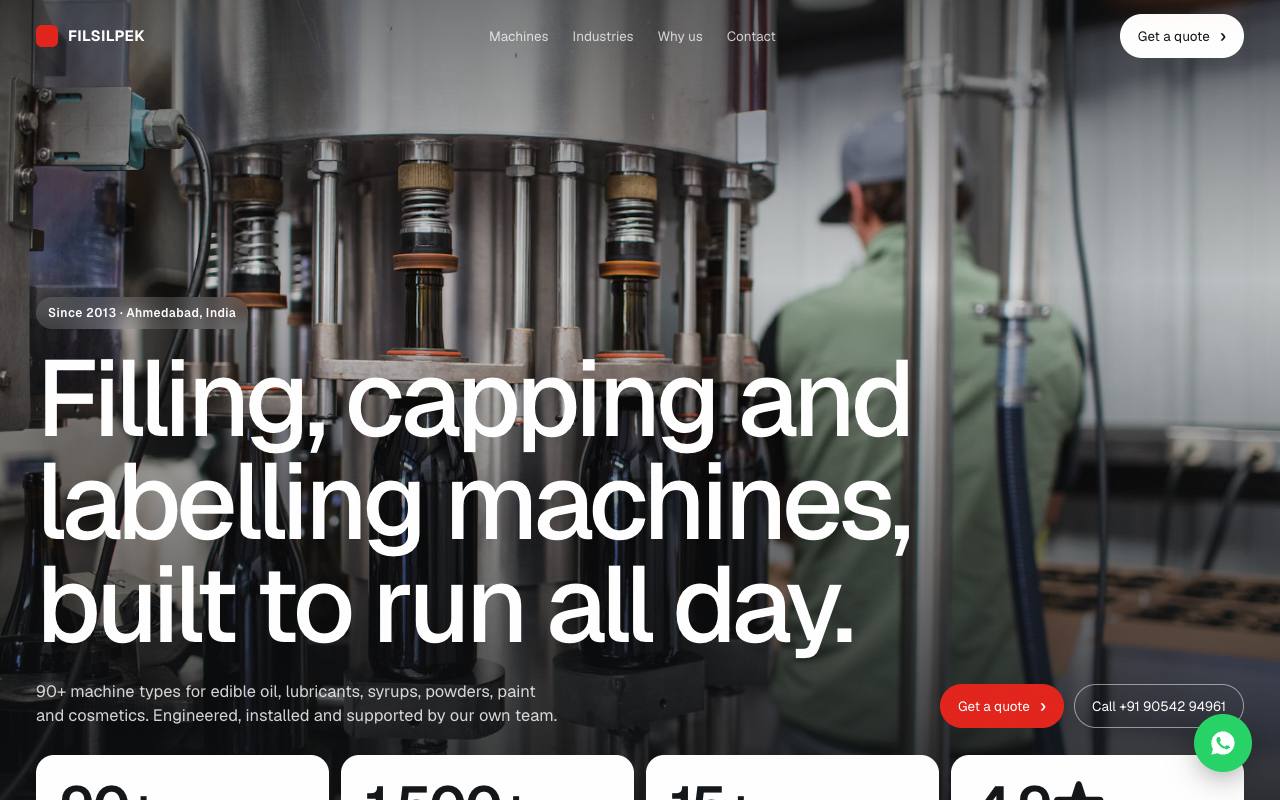 Packaging maker website concept, Ahmedabad