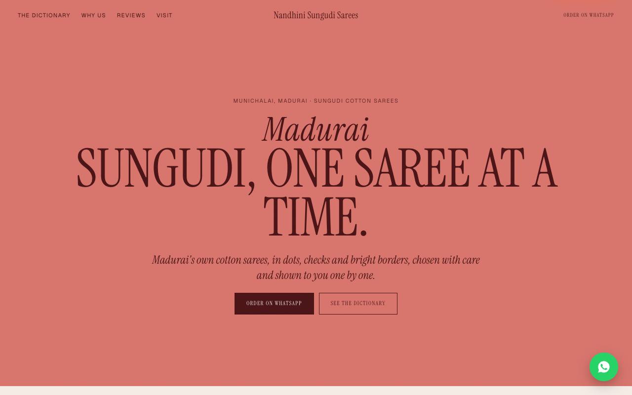 Saree shop website concept, Madurai