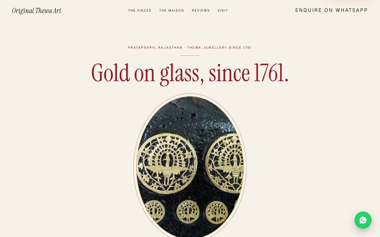 Jewellery house website concept, Rajasthan