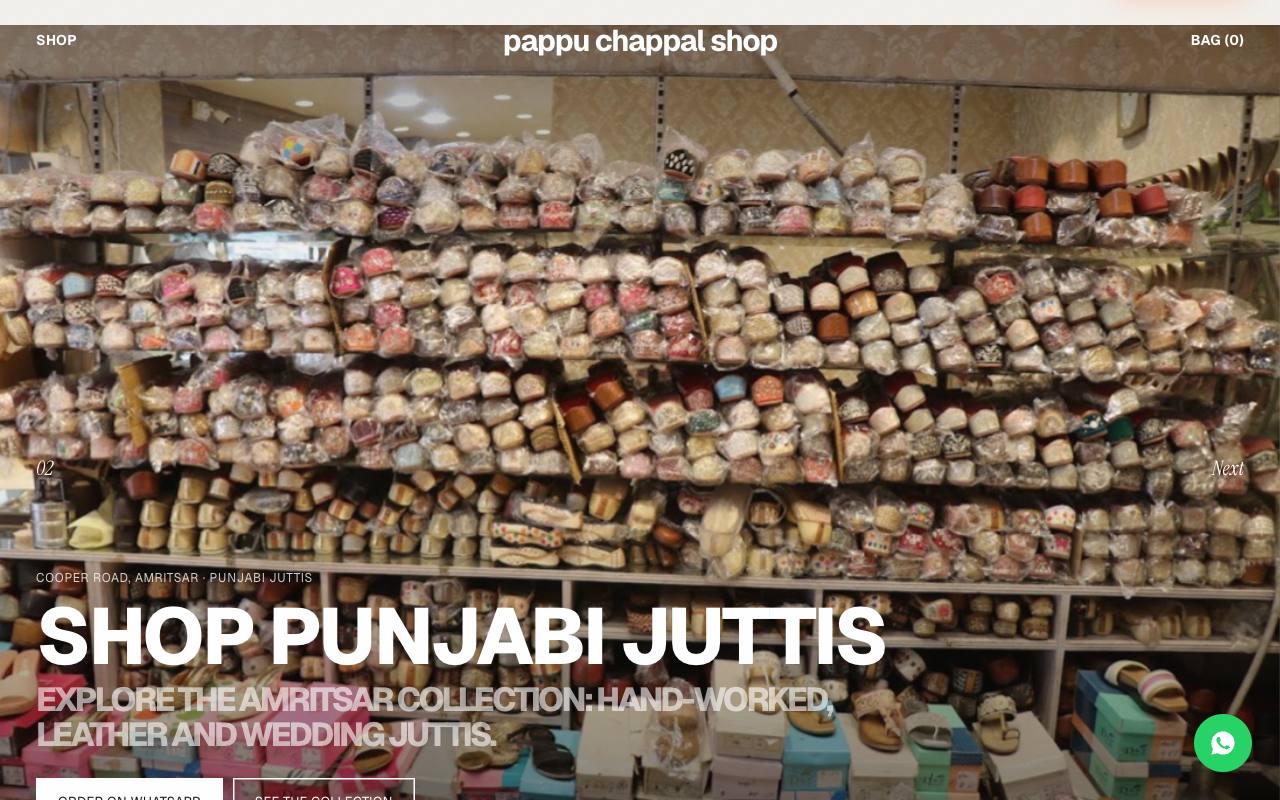 Footwear shop website concept, Amritsar